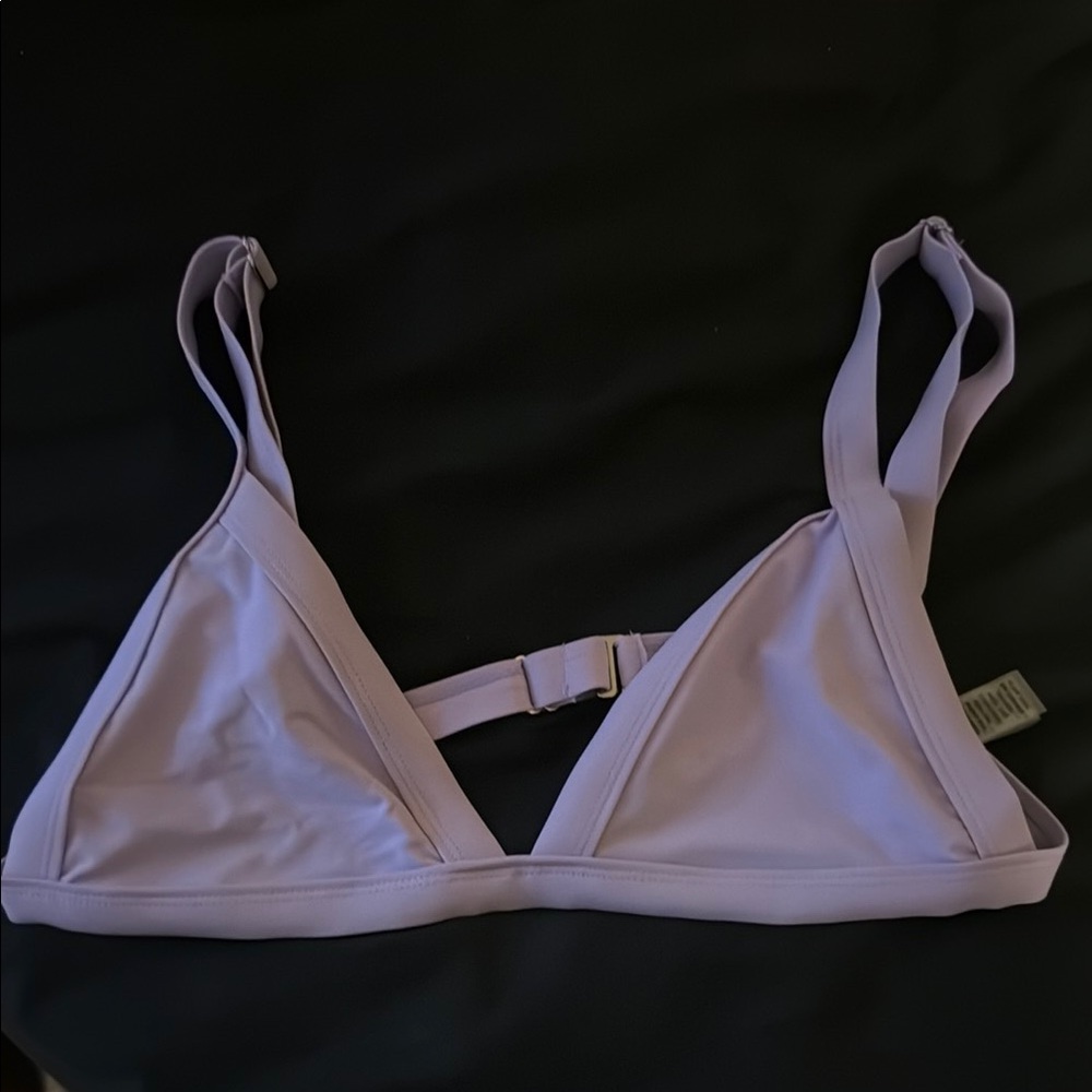 Lavender Triangle Bikini Top